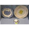 Image 1 : Pair of vintage plates and trinket box