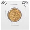 Image 1 : 1899-S $5 Liberty Head Half Eagle Gold Coin