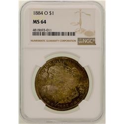 1884-O $1 Morgan Silver Dollar Coin NGC MS64