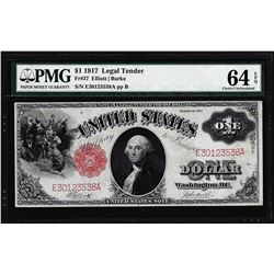 1917 $1 Legal Tender Note Fr.37 PMG Choice Uncirculated 64EPQ