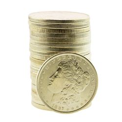 Roll of (20) Brilliant Uncirculated Mixed Date Pre-1921 $1 Morgan Silver Dollar Coins