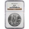 Image 1 : 2002 $1 American Silver Eagle Coin NGC MS69