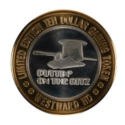 .999 Silver Westward Ho Casino Las Vegas $10 Casino Limited Edition Gaming Token