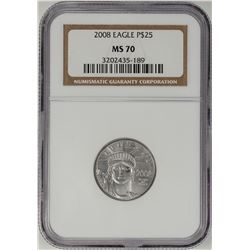 2008 $25 Platinum American Eagle Coin NGC MS70