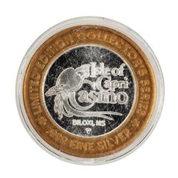 .999 Fine Silver Isle of Capri Casino Biloxi, MS $10 Limited Edition Gaming Token
