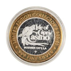.999 Fine Silver Isle of Capri Casino Louisiana $10 Limited Edition Gaming Token
