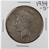 Image 1 : 1934-S $1 Peace Silver Dollar Coin