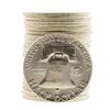 Image 2 : Roll of (20) Brilliant Uncirculated 1954 Franklin Half Dollar Coins
