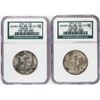 Image 1 : Lot of (2) 1945-D Walking Liberty Half Dollar Coins NGC MS65