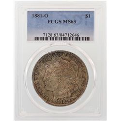 1881-O $1 Morgan Silver Dollar Coin PCGS MS63