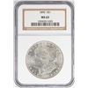 Image 1 : 1890 $1 Morgan Silver Dollar Coin NGC MS63