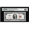 Image 1 : 1963 $2 Legal Tender Note Fr.1513 PMG Gem Uncirculated 66EPQ