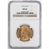 Image 1 : 1913 $10 Indian Head Eagle Gold Coin NGC MS62
