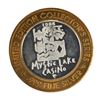 Image 2 : .999 Fine Silver Mystic Lake Casino $10 Limited Edition Gaming Token