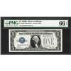 Image 1 : 1928B $1 Funnyback Silver Certificate Note Fr.1602 PMG Gem Uncirculated 66EPQ