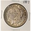 Image 1 : 1887 $1 Morgan Silver Dollar Coin Nice Toning