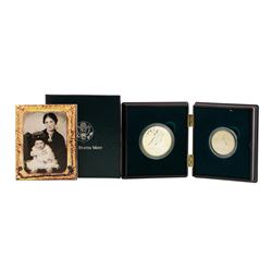 1995 Civil War Battlefield Commemorative (2) Coin Set w/Box & COA