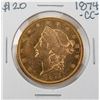 Image 1 : 1874-CC $20 Liberty Head Double Eagle Gold Coin