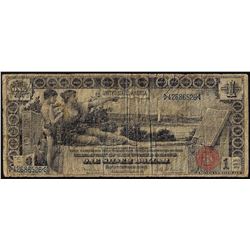 1896 $1 Educational Silver Certificate Note