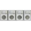 Image 1 : Lot of (4) 1957 Proof Franklin Half Dollar Coins NGC PF67