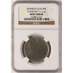 Kennedy Clad Half Dollar Blank Planchet NGC Mint Error