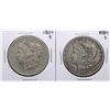 Image 1 : Lot of (2) 1884-S $1 Morgan Silver Dollar Coins