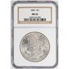 Image 1 : 1884 $1 Morgan Silver Dollar Coin NGC MS63
