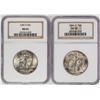 Image 1 : Lot of 1945-D to 1946-D Walking Liberty Half Dollar Coins NGC MS65