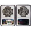 Image 2 : Lot of  (2) 1884-O $1 Morgan Silver Dollar Coins NGC Brilliant Uncirculated