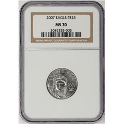 2007 $25 Platinum American Eagle Coin NGC MS70
