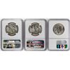 Image 2 : Lot of 1945-D to 1947-D Walking Liberty Half Dollar Coins NGC MS65