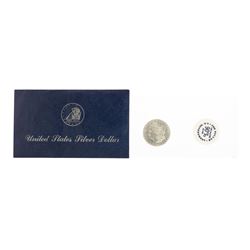 1881-S $1 Morgan Silver Dollar Coin with GSA Soft Pack and Envelope