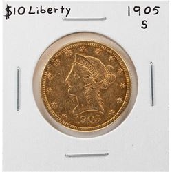 1905-S $10 Liberty Head Eagle Gold Coin