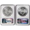 Image 2 : Lot of (2) 2012 $1 American Silver Eagle Coins NGC MS69