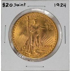 1924 $20 Saint Gaudens Double Eagle Gold Coin