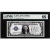 Image 1 : 1928A $1 Funnyback Silver Certificate Note Fr.1601 PMG Gem Uncirculated 66EPQ