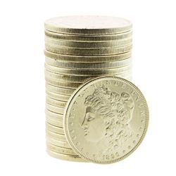 Roll of (20) Brilliant Uncirculated Mixed Date Pre-1921 $1 Morgan Silver Dollar Coins