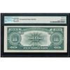 Image 2 : 1923 $10 'Poker Chip' Legal Tender Note Fr.123 PMG Gem Uncirculated 65EPQ