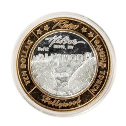 .999 Silver Hilton Reno, Nevada $10 Casino Limited Edition Gaming Token
