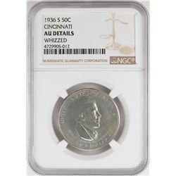 1936-S Cincinnati Centennial Commemorative Half Dollar Coin NGC AU Details