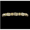 Image 1 : 14KT Two Tone 1.50 ctw Diamond Bracelet