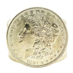 Roll of (9) Brilliant Uncirculated 1881-S $1 Morgan Silver Dollar Coins