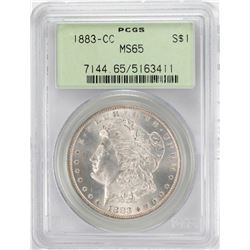 1883-CC $1 Morgan Silver Dollar Coin NGC MS65 Old Green Holder