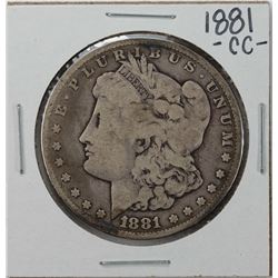 1881-CC $1 Morgan Silver Dollar Coin