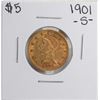 Image 1 : 1901-S $5 Liberty Head Half Eagle Gold Coin