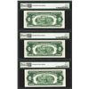 Image 2 : Lot of (3) 1953C $2 Legal Tender Notes Fr.1512 PMG Gem Uncirculated 65EPQ