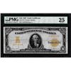 Image 1 : 1907 $10 Gold Certificate Note Fr.1172 PMG Very Fine 25