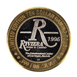.999 Silver Riviera Hotel & Casino Las Vegas $10 Casino Limited Edition Gaming Token