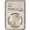 Image 1 : 1881-S $1 Morgan Silver Dollar Coin NGC MS64