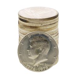 Roll of (20) Brilliant Uncirculated 1976-S Bicentennial 40% Silver Half Dollar Coins